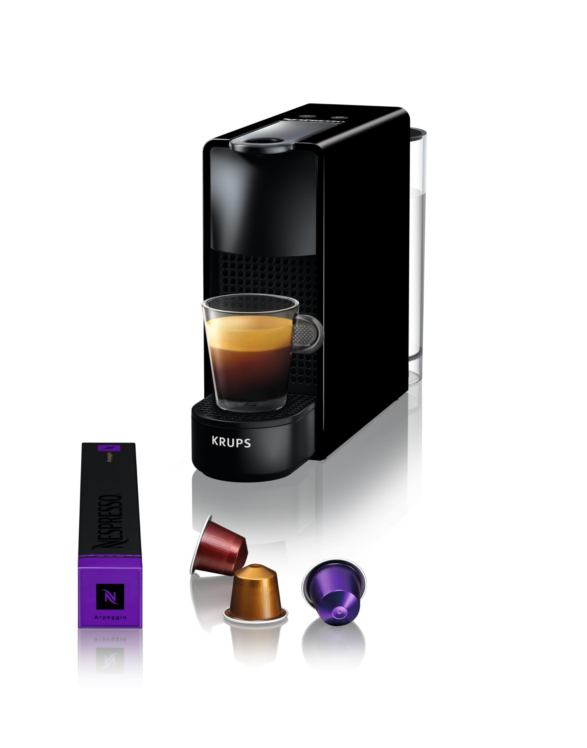 Machine à Café Nespresso Essenza Mini Noir – Capsules, Compacte, 2 Tailles de Tasse