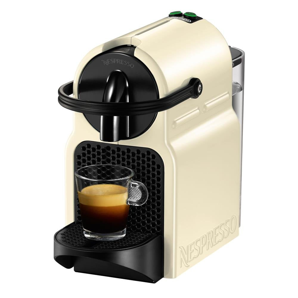 Machine à Capsules Nespresso Inissia Crème Vanille – 19 Bars, 1260W, Design Compact