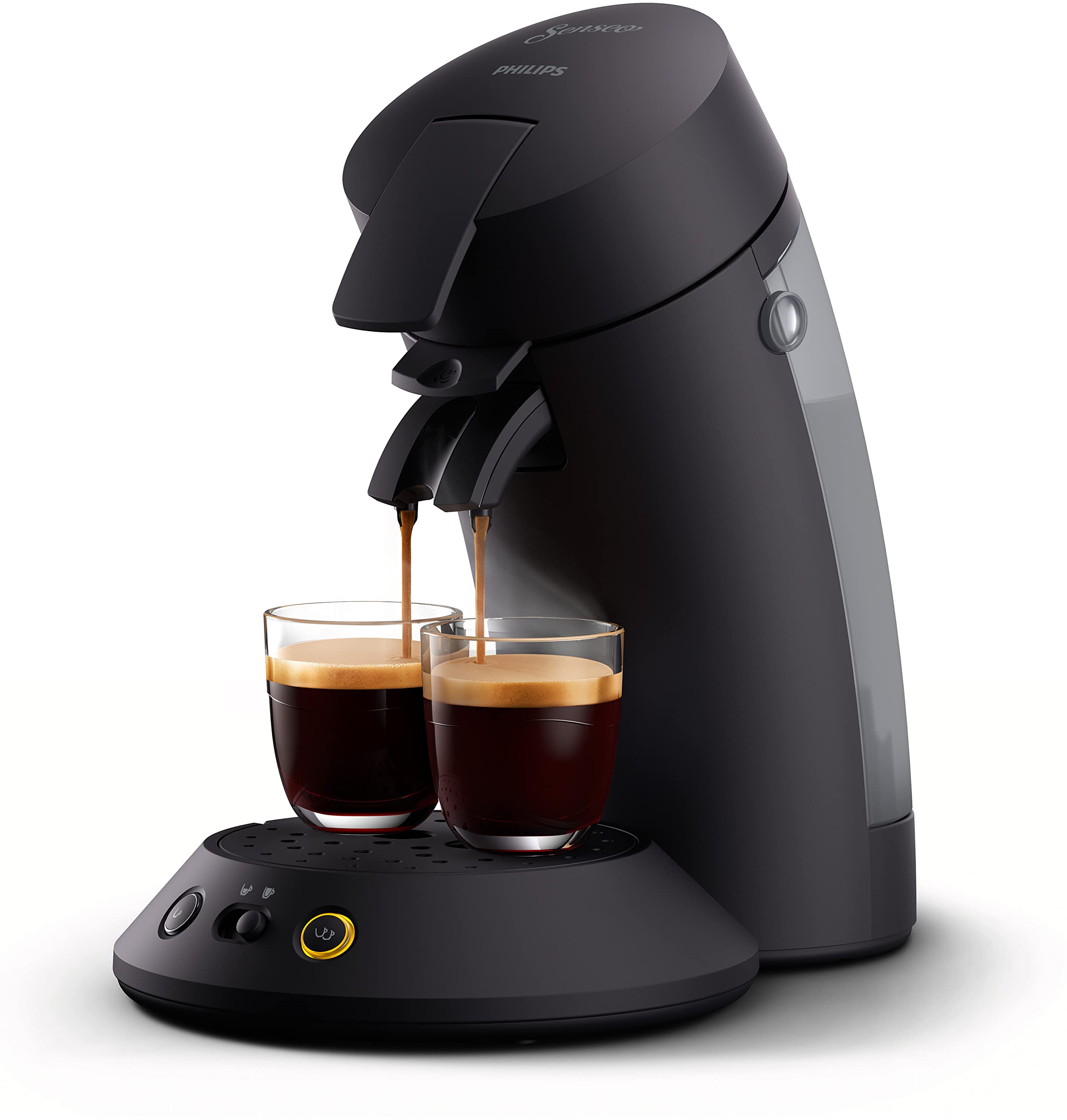 Machine à Café Dosettes SENSEO Noir CSA210/22 – 1 ou 2 Tasses, Crema Plus, Café Prêt en 1 Min